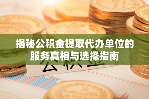 内湖揭秘公积金提取代办单位的服务真相与选择指南