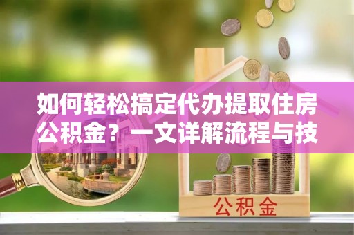 内湖如何轻松搞定代办提取住房公积金？一文详解流程与技巧