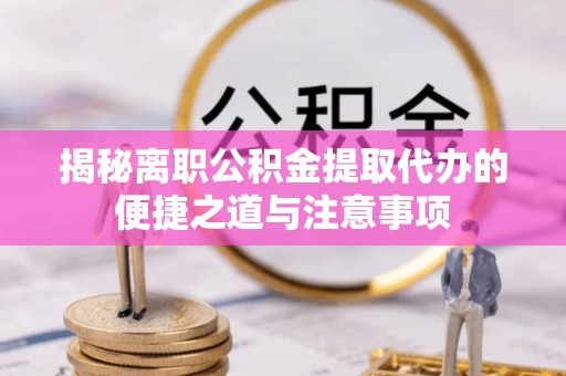 内湖揭秘离职公积金提取代办的便捷之道与注意事项